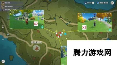 【原神】V4.6攻略 | 蒙德特产风车菊（83+8个）全图高效采集路线