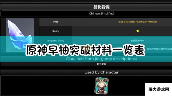 《原神》晶化骨髓材料介绍